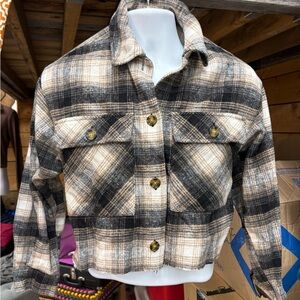 Wild Fable XS Plaid Women's Jacket Cropped